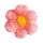 Fleur en papier avec suspension  Color: rose Size: Ø40cm
