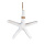 Sea star with hanger, made of polyresin     Size: Ø38cm    Color: white
