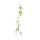 Guirlande de feuilles de figue de bouleau feuilles et 6 têtes de fleurs     Taille: 180cm    Color: vert/blanc