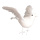 Taube fliegend     Groesse: 30cm    Farbe: weiss