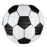 Laterne Fußball, aus Papier Größe:Ø30cm Farbe: schwarz/weiss