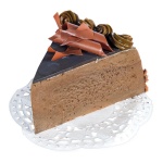 Morceau de gateau chocolat      Taille: 10cm    Color: brun