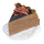 Chocolate cake slice      Size: 10cm    Color: brown