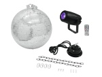 EUROLITE Mirror Ball 30cm with motor + LED PST-5 QCL Spot bk