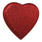 Cœur  glitter polystyrène Color: rouge Size:...
