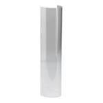 U-column plexiglass width 9cm, height 40cm Color: clear