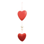 Heart chain 2-fold - Material: 2 beads with glitter...