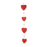 Heart chain 4-fold - Material: 6 beads with glitter...