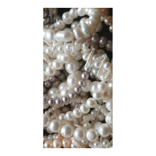 Motivdruck "Perlen", Papier, Größe: 180x90cm Farbe: weiß/perlmut   #