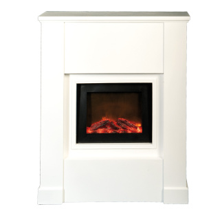 Chimney with fireplace electric  300cm power cord - Material: for indoor use - Color: white - Size: 67x21x80cm