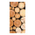 Banner "Tree trunk" paper - Material:  - Color: brown - Size: 180x90cm