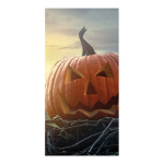 Banner "Scary pumpkin" fabric - Material:  -...