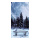 Motivdruck "Winternacht", Papier, Größe: 180x90cm Farbe: weiß/blau   #