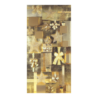 Motivdruck "Päckchenwand", Stoff, Größe: 180x90cm Farbe: gold   #