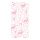 Motif imprimé " Feuilles filligranes cerfs" tissu  Color: rose/blanc Size: 180x90cm