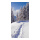Banner "Winter landscape" fabric - Material:  - Color: white/blue - Size: 180x90cm