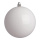 Weihnachtskugeln, weiß glänzend      Groesse:Ø 6cm, 12 Stk./Blister   Info: SCHWER ENTFLAMMBAR