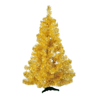 Tinsel tree "Deluxe" 186 tips - Material: plastic stand metal foil - Color: gold - Size: Ø 76cm X 120cm