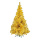 Tinsel tree "Deluxe" 434 tips - Material: metal stand metal foil - Color: gold - Size: 180cm