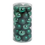 30 Boules de Noël vert foncé en plastique...