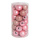 30 Boules de Noël rose en plastique sous blister 12x brillant 12x mat Color: rose Size: Ø 8cm