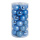 30 Boules de Noël bleu en plastique sous blister 12x brillant 12x mat Color: bleu Size: Ø 8cm