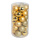 30 Christmas balls gold 12x shiny 12x matt - Material: 6x glittered - Color:  - Size: Ø 10cm