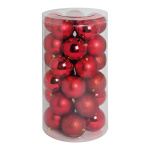 30 Christmas balls red 12x shiny 12x matt - Material: 6x...