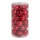 30 Boules de Noël en plastique sous blister 12x brillant 12x mat Color: rouge Size: Ø 10cm
