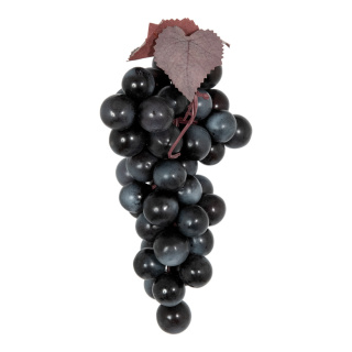 Weintrauben mit Hänger, 48-fach, aus Kunststoff Größe:18cm Farbe: Schwarz