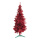 Tinsel tree »Deluxe« with 336 tips - Material: with plastic stand - Color: red - Size: 150cm