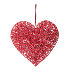 Coeur tressé bois de saule avec suspension Color:...