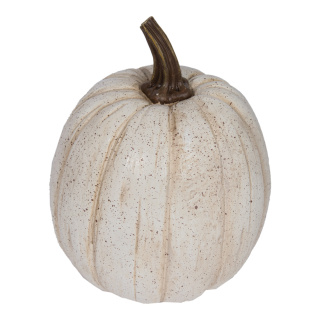 Pumpkin out of polyresin - Material:  - Color: white - Size: Ø 22cm