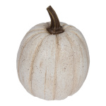 Pumpkin out of polyresin Ø 22cm Color: white