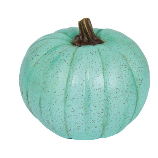 Pumpkin out of polyresin - Material:  - Color: türkis - Size: Ø 21cm