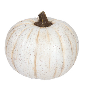 Pumpkin out of polyresin - Material:  - Color: white - Size: Ø 21cm