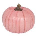 Kürbis aus Polyresin     Groesse: Ø 21cm - Farbe: Pink
