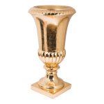 Fiberglas-Vase glänzend Größe:H: 92cm,  Farbe: Gold