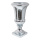 Fiberglas-Vase, glänzend, Größe: H=92cm Farbe: Silber   Info: SCHWER ENTFLAMMBAR