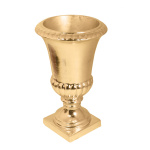 Fiberglas-Vase glänzend Größe:H: 62cm,  Farbe: Gold