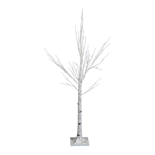 LED-Birkenbaum mit 48 LEDs, 24V Trafo, IP44, 5m Zuleitung     Groesse:125cm    Farbe:Weiß/Warm Weiß