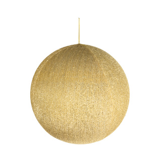 Fabric Christmas ball inflatable - Material:  - Color: gold - Size: Ø 60cm