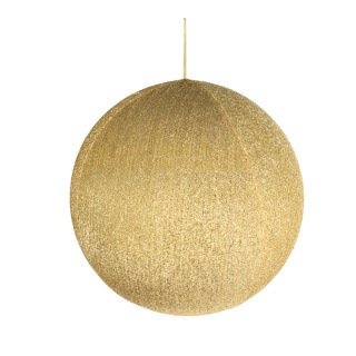 Textil-Weihnachtskugel aufblasbar Größe:Ø 80cm,  Farbe: Gold