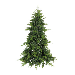 Noble fir 609 PE-tips 1929 PVC-tips - Material: with metal stand - Color: green - Size: 180cm X Ø 90cm