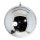 XXL Christmas ball shiny - Material: out of plastic - Color: silver - Size: Ø 50cm