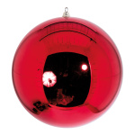 Boule de Noël XXL brillant en plastique Color: rouge...