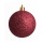 Christmas balls bordeaux 12 pcs./blister - Material:  - Color:  - Size: Ø 6cm