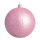 Christmas balls antique pink glitter 6 pcs./blister - Material:  - Color:  - Size: Ø 8cm