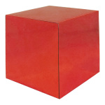 Würfel, mit Spiegelfinish, Größe: 25x25cm Farbe: rot