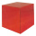 Cube finition miroir pliable en mousse dure Color: rouge Size: 25x25cm